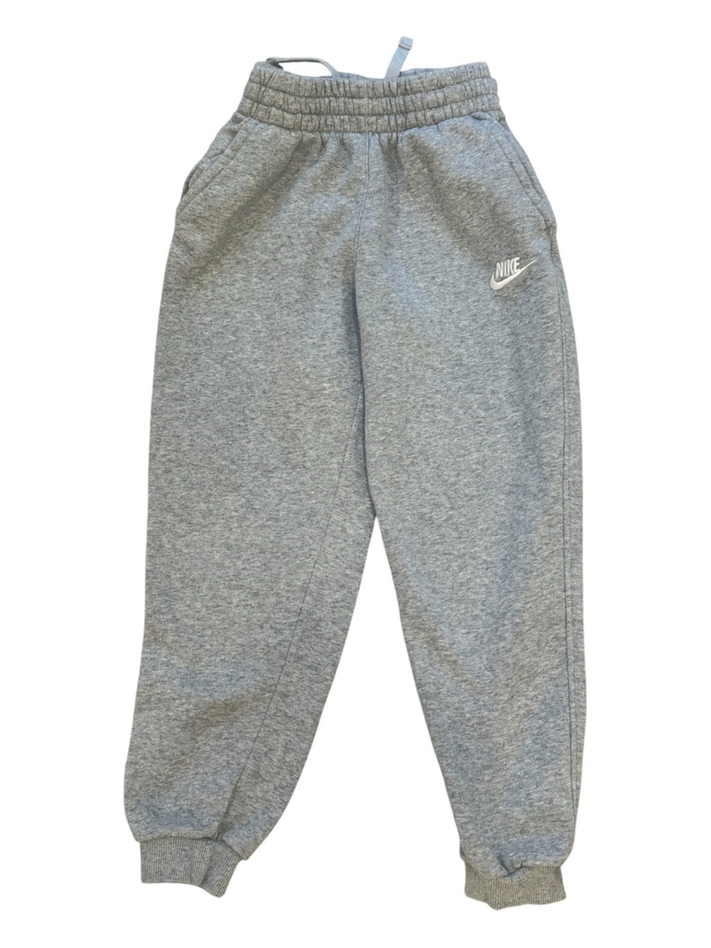 Nike Youth Heather Gray Logo Sweatpants